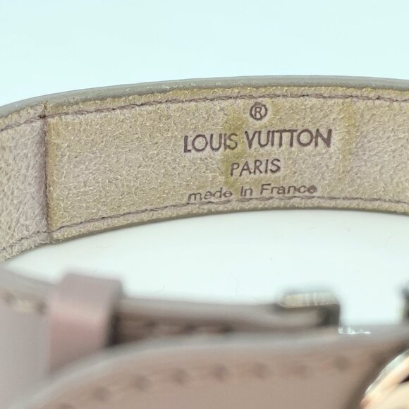 Louis Vuitton Leather Monogram Wish Bracelet 6.5mm 6 3/4" GS285 - Picture 6 of 10